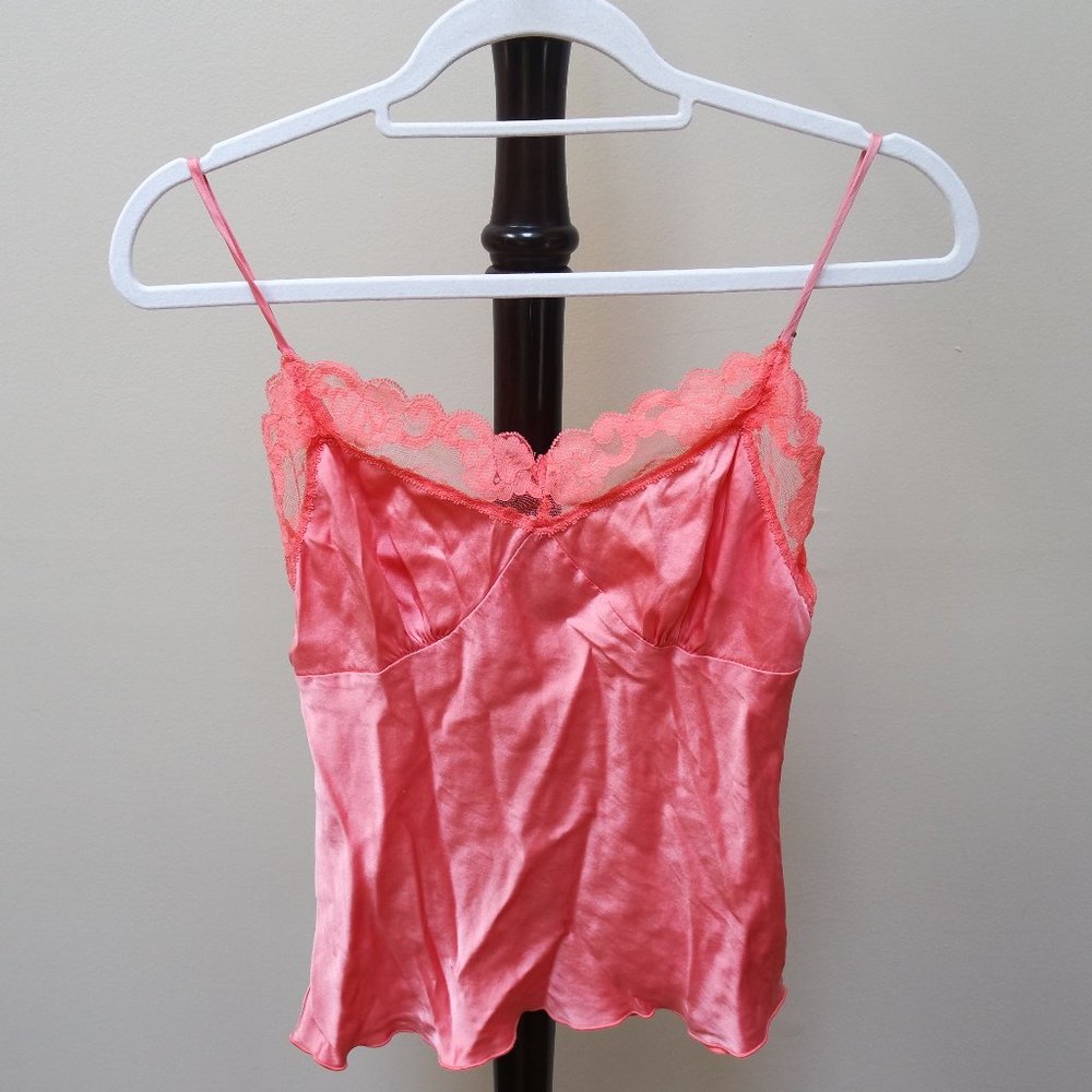 Trina Turk Lace Trim Silk Cami